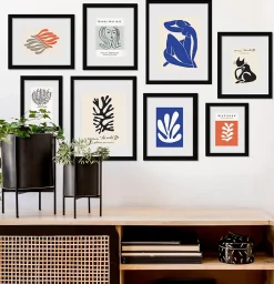 Clearance Ariane 8 cadres photo effet bois noir