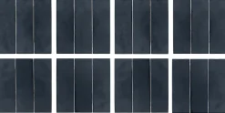 Outlet Dada Art 8 carreaux adhésifs décoratifs Vinyl Way 3D effet carreau noir L.20 x L.20 cm x ep.1,3 mm