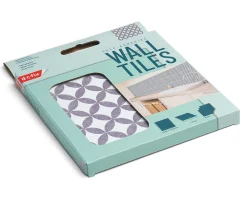 D-C-Fix 6 dalles adhésive murales Wall Tiles Amira effet carreaux de ciment, gris, blanc L.15 x l.15cm* Sticker Et Adhésif Décoratif