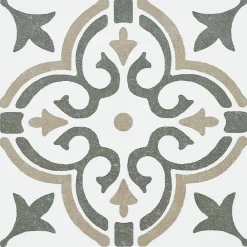 D-C-Fix 6 dalles adhésive murales Wall Tiles Jamila effet carreaux de ciment vert, beige, blanc L.15 x l.15cm* Sticker Et Adhésif Décoratif