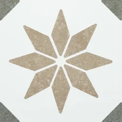 D-C-Fix 6 dalles adhésive murales Wall Tiles Alia effet carreaux de ciment, gris, blanc L.15 x l.15cm* Sticker Et Adhésif Décoratif