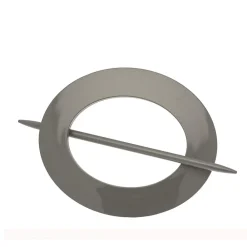 Discount Ateliers 28 1 EMBRASSE PVC OVALE POUR RIDEAU COULEUR ZINC