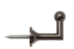 Ateliers 28 2 GONDS ANGLAIS - NICKEL NOIR - 3CM* Embrasse À Rideaux