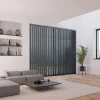 Hot Madeco 5 lamelles verticales orientables 89mm pour store californien en voile gris anthracite sans chaînette basse H.260cm