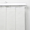 Clearance Madeco 5 lamelles verticales orientables 89mm pour store californien blanc paille sans chaînette H.260cm,