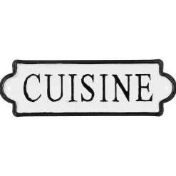 Atmosphera 4 plaques de porte décoratives métal L25.5 x l.8cm* Lettre Décorative