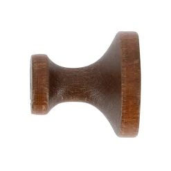 Discount Mobois 2 porte embrasses rideau bois de hêtre chêne foncé L.30mm
