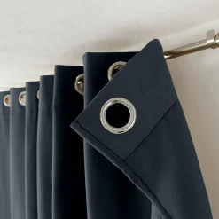 Cmadeco 2 rideaux thermique à œillets, gris foncé, 135x240cm, doublure polaire, collection Nordica,* Rideau Thermique