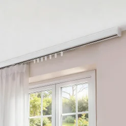 Best GoodHome 20 roulements coulissants universels pour rail à rideau Nisis blanc