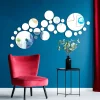 Ambiance Sticker 26 stickers miroirs ronds - Autocollants stickers adhésifs effet miroir* Sticker Et Adhésif Décoratif