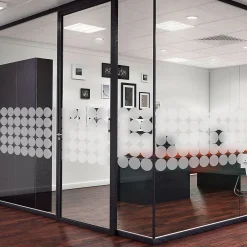 Hot Ambiance Sticker 50 stickers occultants ronds pour vitre et porte de douche 50 x 100 cm -50 stickers ronds 10X10 cm