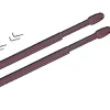 Ateliers 28 2 TRINGLES DE VITRAGES EXTENSIBLES - MARRON - 80X110 CM* Barre De Rideau Pour Vitrage
