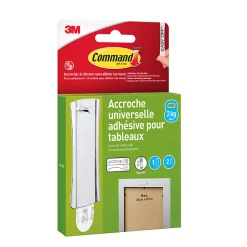 Outlet 3M Command Accroche universelle adhésive pour tableau petit max 2kg