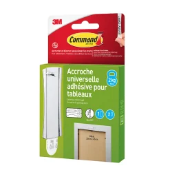 Outlet 3M Command Accroche universelle adhésive pour tableau petit max 2kg