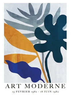 Dada Art Affiche Art moderne bleu l.30 x H.40 cm* Affiche