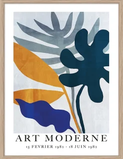 Dada Art Affiche Art moderne bleu l.30 x H.40 cm* Affiche