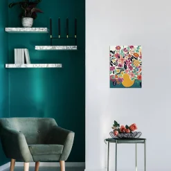 Online Dada Art Affiche bouquet de fleurs multicouleurs l.30 x H.40 cm