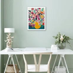 Online Dada Art Affiche bouquet de fleurs multicouleurs l.30 x H.40 cm