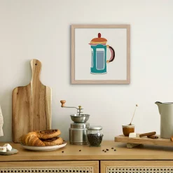 Dada Art Affiche cafetière multicouleurs l.30 x l.30 cm* Affiche