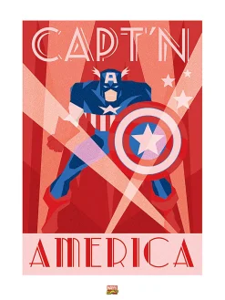 Dada Art Affiche Captain America l.60 x H.80 cm* Affiche