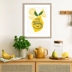 Dada Art Affiche citron jaune 