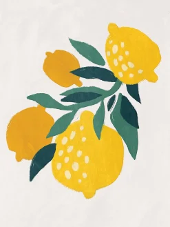 Outlet Dada Art Affiche citrons l.30 x H.40 cm jaune