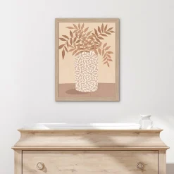 Best Dada Art Affiche feuilles terracotta l.30 x H.40 cm
