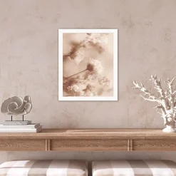 Online Dada Art Affiche fleur de coton beige l.24 x H.30 cm