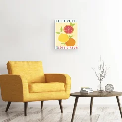 Best Dada Art Affiche les fruits de la côte d'azur l.40 x H.50 cm jaune-orange