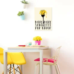 Best Dada Art Affiche more spaghetti por favor l.30 x l.30 cm