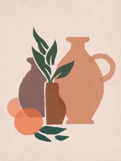 Clearance Dada Art Affiche poterie terracotta l.30 x l.40 cm