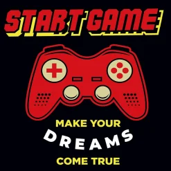 Outlet Dada Art Affiche Start Game rouge l.30 x H.30 cm