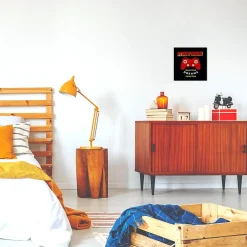 Outlet Dada Art Affiche Start Game rouge l.30 x H.30 cm