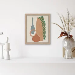 Outlet Dada Art Affiche vases et pots sur fond beige l.24 x l.30 cm
