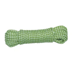 Amig - Cordon plastique tressée 20120 - 4 mm - Polyéthylène-Polypropylène - Blanc/Vert* Embrasse À Rideaux