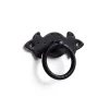 Best Niubo Bague en acier finition forge noire, dimensions: 67x47x15mm-