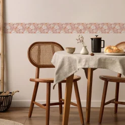 Sale Muralo Bande Décorative auto-adhésif Pour Salon FLEURS Ornements Nature 10cm x 300cm
