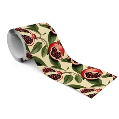 Sale Muralo Bande Décorative auto-adhésif Fleurs Pour la Cuisine GRENADES Fruit Feuilles 10cm x 300cm