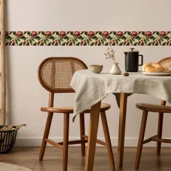 Sale Muralo Bande Décorative auto-adhésif Fleurs Pour la Cuisine GRENADES Fruit Feuilles 10cm x 300cm