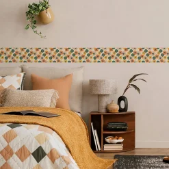 Sale Muralo Bande Décorative auto-adhésif Pour Salon COQUELICOTS Style Rétro 10cm x 300cm