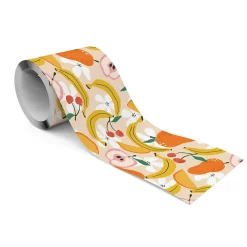 Hot Muralo Bande Décorative auto-adhésif Fleurs Pour la Cuisine FRUIT Colorés Fleurs 10cm x 300cm