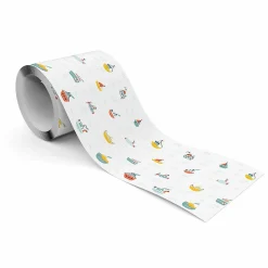 Best Muralo Bande Décorative auto-adhésif Pour Chambre Enfants NAVIRES Colorés Bateaux 10cm x 300cm