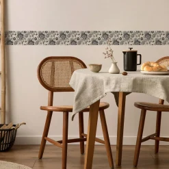 Online Muralo Bande Décorative auto-adhésif FLEURS Feuilles Rétro Pour Chambre 10cm x 300cm