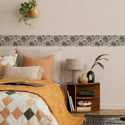 Online Muralo Bande Décorative auto-adhésif FLEURS Feuilles Rétro Pour Chambre 10cm x 300cm