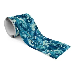 Online Muralo Bande Décorative auto-adhésif Pour Chambre VAGUES Mer Abstraction 10cm x 300cm