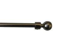 Inventiv BARRE A RIDEAUX EXTENSIBLE 40-70CM BOULE CHROME MAT* Barre À Rideau Extensible