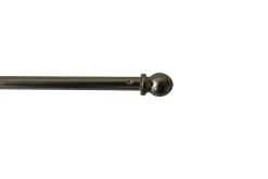 New Inventiv BARRE RIDEAUX EXTENSIBLE 70-110CM CHROME MAT BOULES -