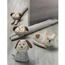 Atelier Du Coton Bas de porte Scotty chat marron* Boudin De Porte