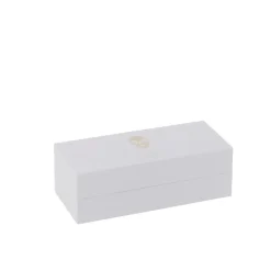 J-Line Boite de 3 bougies senteur en paraffine blanc 21.5x9.5x7 cm* Bougie Et Senteur