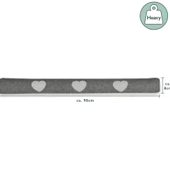 Beautissu Boudin bas de porte Viento 90cm Anthracite* Boudin De Porte